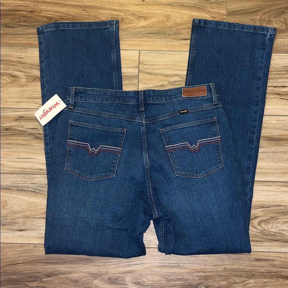 Wrangler Bold Bootcut Jeans Women’s 31x32 High Rise Western Embroidered NWT